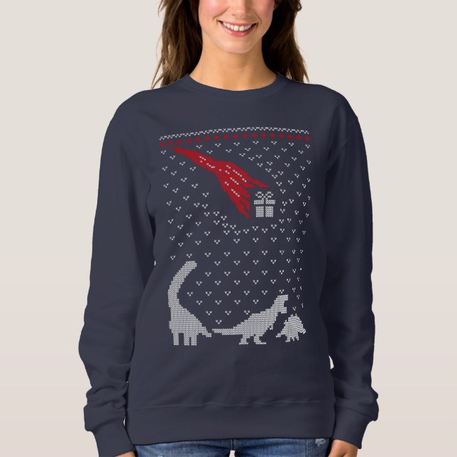 Dinosaur Julklapp T Shirt (Framsida)