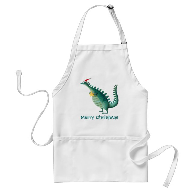 Dinosaur - jultomtenhjälpreda förkläde (Framsidan)