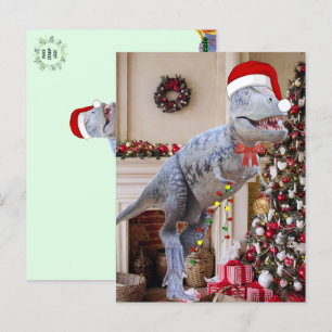 Dinosaur julvykort vykort