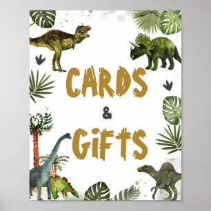 Dinosaur Jurassic-Födelsedagsfester och gåvor Poster