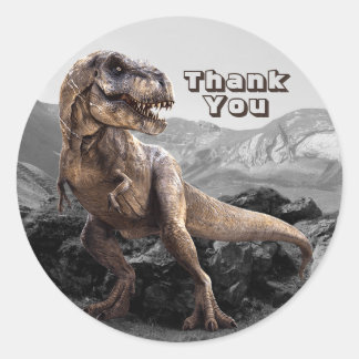 Dinosaur Jurassic Park Tack BeSnyt Runt Klistermärke