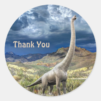 Dinosaur Jurassic Park Tack BeSnyt Runt Klistermärke