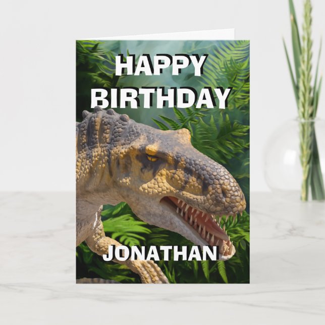 Dinosaur Jurassic Roar Card Kort (Framsida)