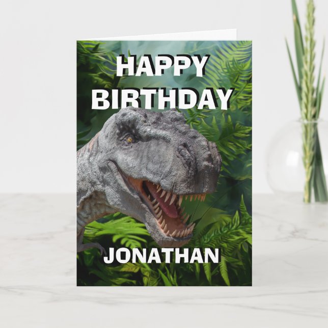 Dinosaur Jurassic T Rex Card Kort (Framsida)