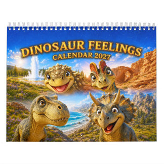 Dinosaur Känslor 2027: Söt & Färgrik Dino för Barn Kalender