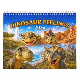 Dinosaur Känslor: Söt & Färgrik Dino för Barn Kalender