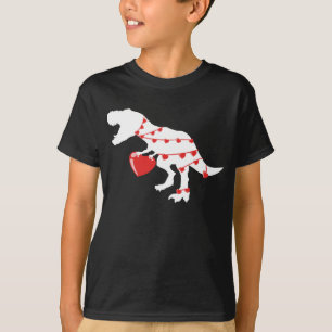 Dinosaur Kärlek Heart Glad Alla hjärtans dag I S T Shirt