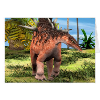 Dinosaur Kentrosaurus Hälsningskort