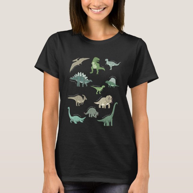 Dinosaur Kids Dino Dinosaur Dino T Shirt (Framsida)