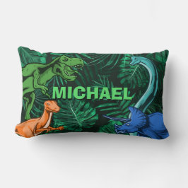 Dinosaur Kids Dino Jurassic Trex Boy Personlig Lumbarkudde