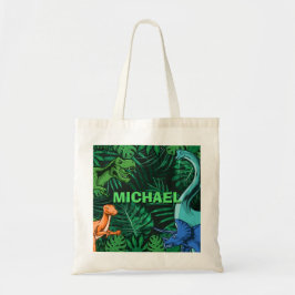 Dinosaur Kids Dino Jurassic Trex Boy Personlig Tygkasse