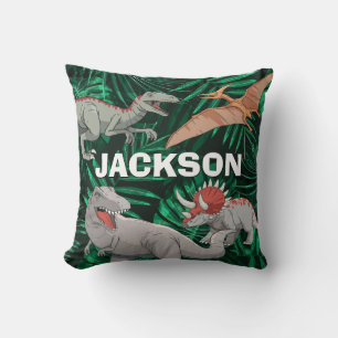 Dinosaur Kids Dino Trex Prehistorisk Boy Anpassnin Kudde