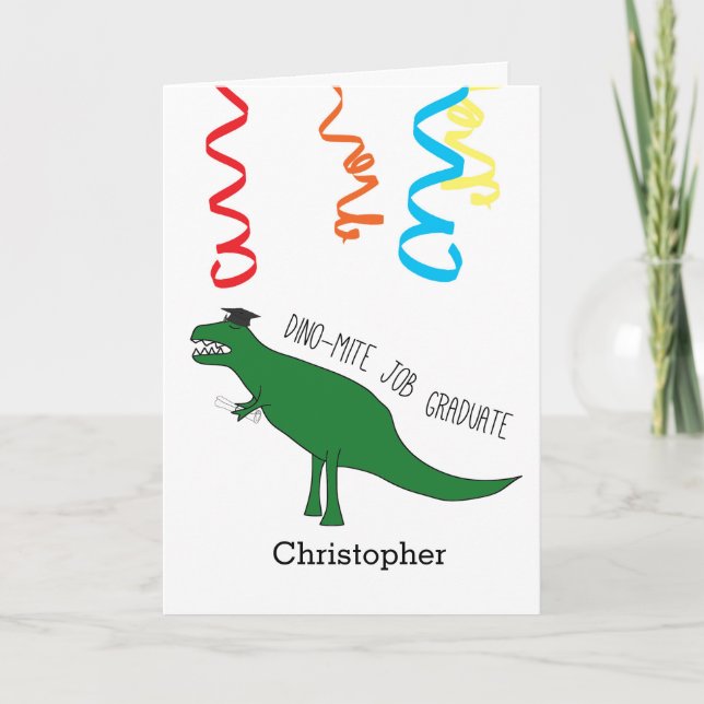 Dinosaur Kindergarten Studenten Kort (Framsida)