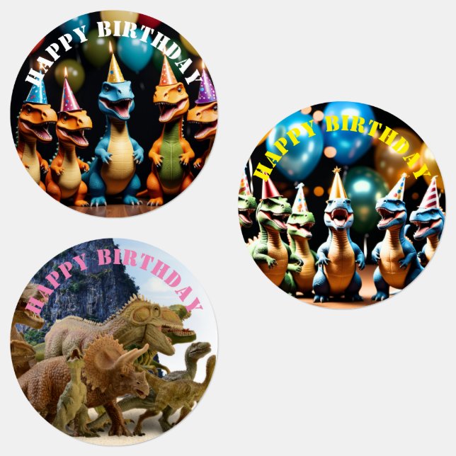 Dinosaur Klistermärke (Grupp)