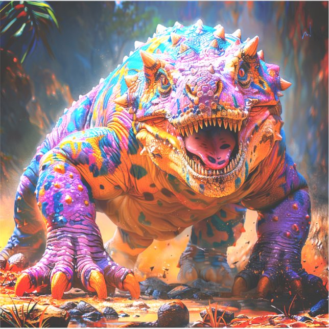 Dinosaur Klistermärken (Framsida)