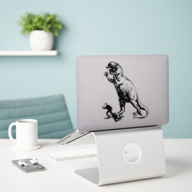 Dinosaur Klistermärken (Laptop På Skrivbordet)