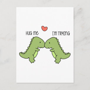 Dinosaur kramar mig vykort