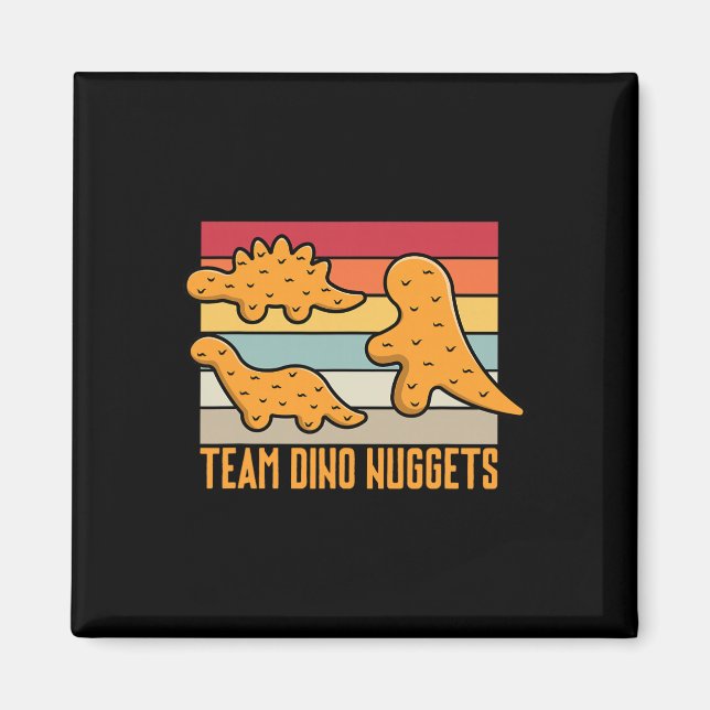 Dinosaur Kycklingnugget Plysch Dinosaur Kycklingnu Magnet (Framsidan)