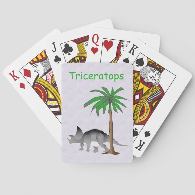 Dinosaur Land Cute Dino Casinokort (Baksidan)