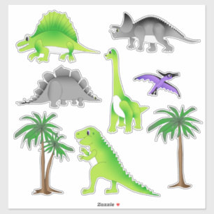 Dinosaur Land Cute Dino Sticker-samling Klistermärken