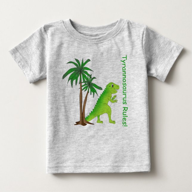 Dinosaur Land Söt Dino T Shirt (Framsida)