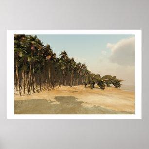 DINOSAUR LIFE PRINT POSTER