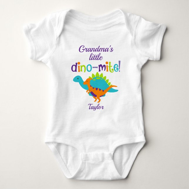 Dinosaur Little Dinomite T Shirt (Framsida)