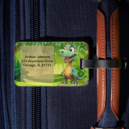 Dinosaur Luggage Tag Bagagebricka