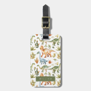 Dinosaur Luggage Tags Bagagebricka