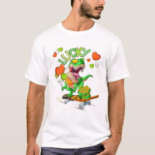 Dinosaur Lycklig St Pat Trex Day Dino St Patricks T Shirt