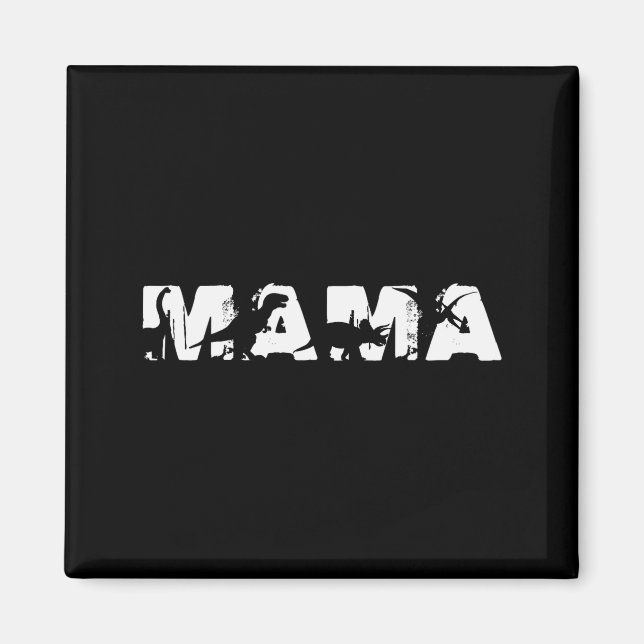 Dinosaur Mama Funny In Mother's Day For Mamasaurus Magnet (Framsidan)