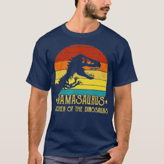 Dinosaur Mamasaurus vintage Rex Älskare Boy Family T Shirt