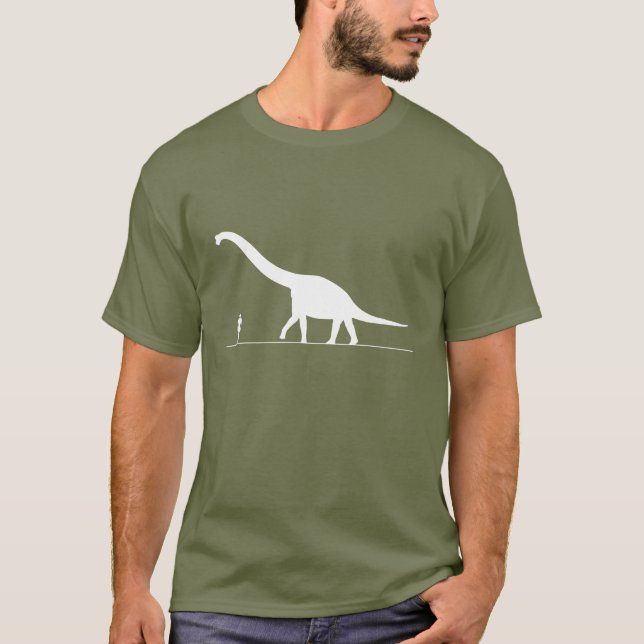 Dinosaur & man t-shirt (Framsida)