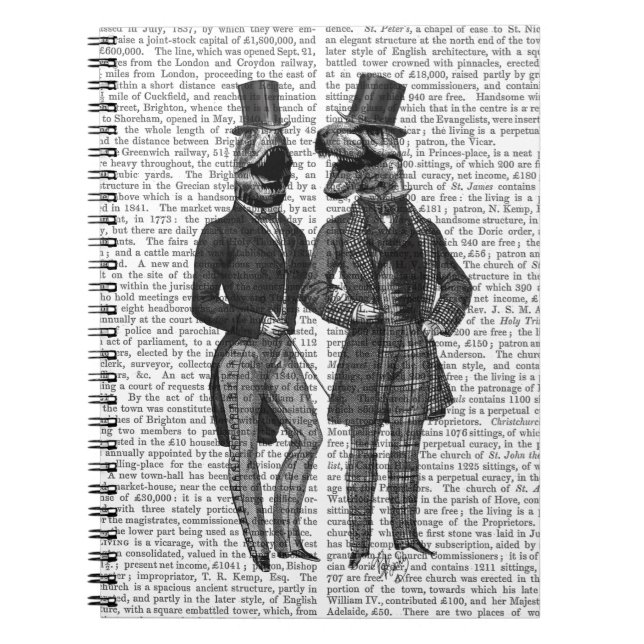 Dinosaur Manar är ute i natt Anteckningsbok Med Spiral (Framsidan)