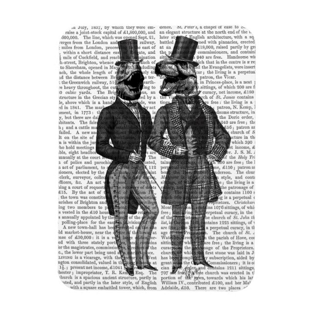 Dinosaur Manar är ute i natt Magnet (Vertikal)