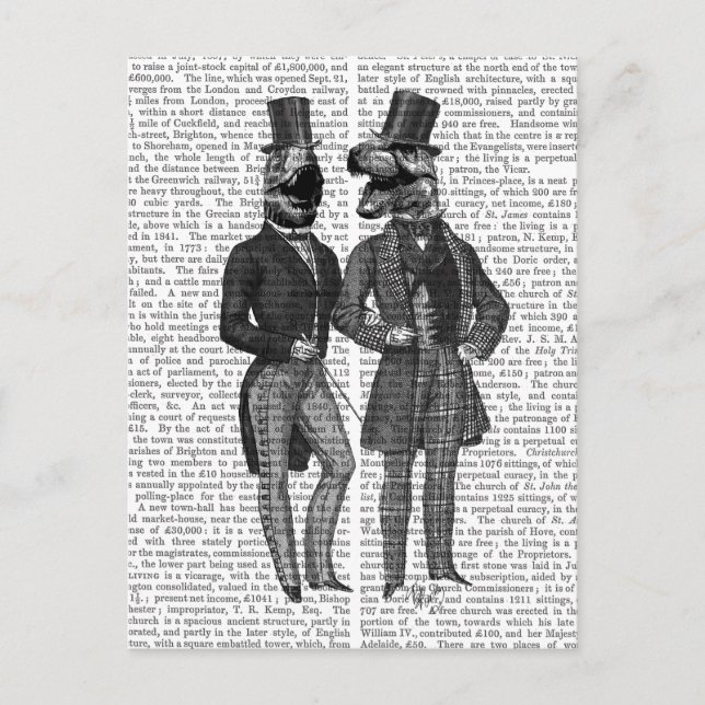 Dinosaur Manar är ute i natt Vykort (Framsida)