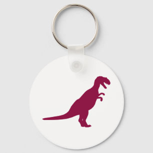 Dinosaur Maroon Nyckelring