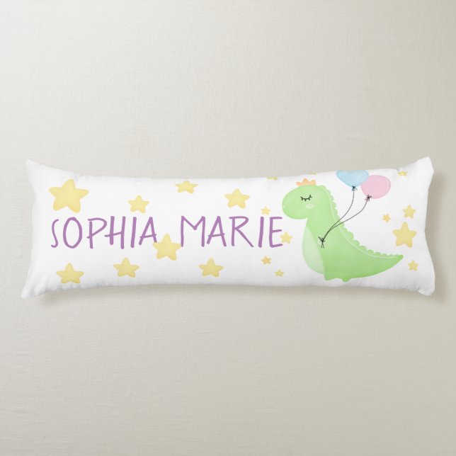 Dinosaur med ballonger kroppskudde (Framsidan)