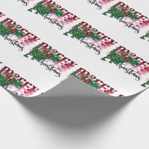 Dinosaur med Jultomten jul Presentpapper