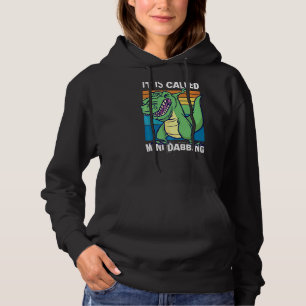 Dinosaur med Kort Arm kallas Mini Dabbing T Shirt