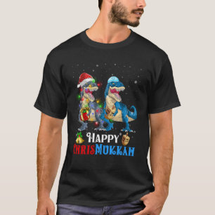 Dinosaur Menorasaur Chrismukah Hanukkah Jul T Shirt