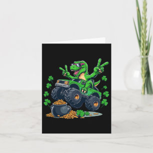 Dinosaur Mons för St patricks day vid pat-rex-dage Kort