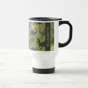 Dinosaur Mönster, Dinosaur Silhouette, ditt namn Resemugg