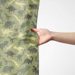 Dinosaur Mönster, Dinosaur Silhouette, Grönt Dino Sjal<br><div class="desc">Cute,  roligt och förtjust mönster med dinosaurisilhouettes i gult och grönt färg. Modern och trendig,  perfekt för dinosauer älskare i ditt liv.</div>