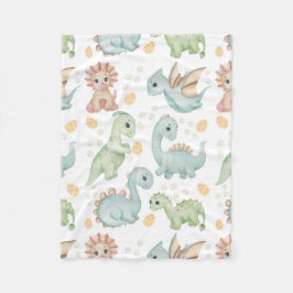 dinosaur mönster fleecefilt