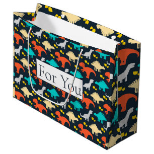 Dinosaur Mönster för din stora gift-säck