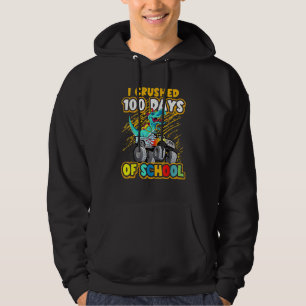 Dinosaur Monster Lastbil I krossade 100 dagar i Sc Hoodie