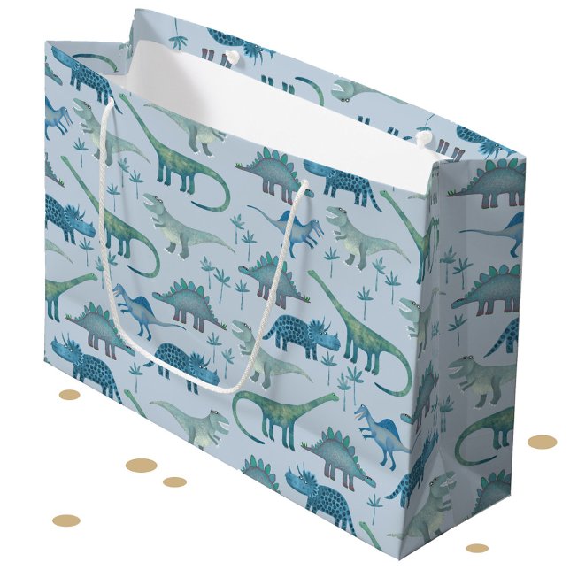 Dinosaur Mönster Roligt (Fun dinosaur pattern gift bag)