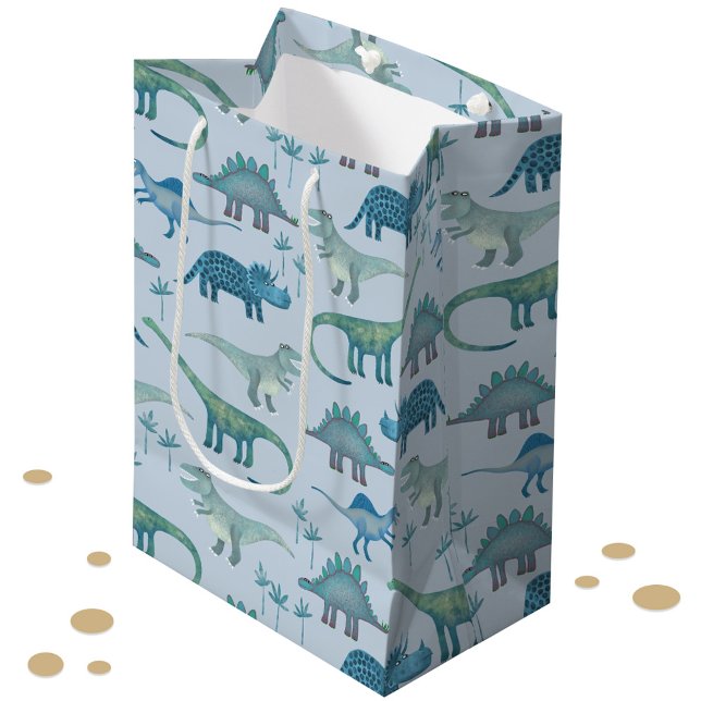 Dinosaur Mönster Roligt (Cute dinosaur pattern gift bag)