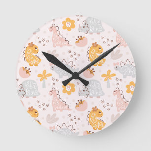 dinosaur-mönster som kommer att fånga varje barns rund klocka